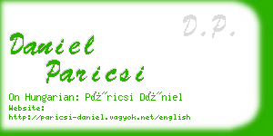daniel paricsi business card